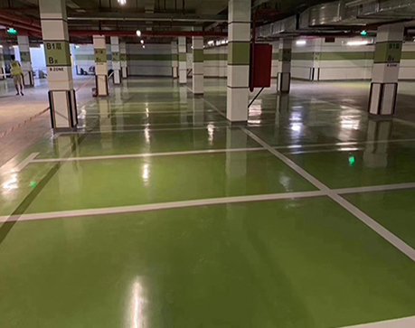 地下停车场-九游优选水性环氧砂浆平涂地坪漆工程案例